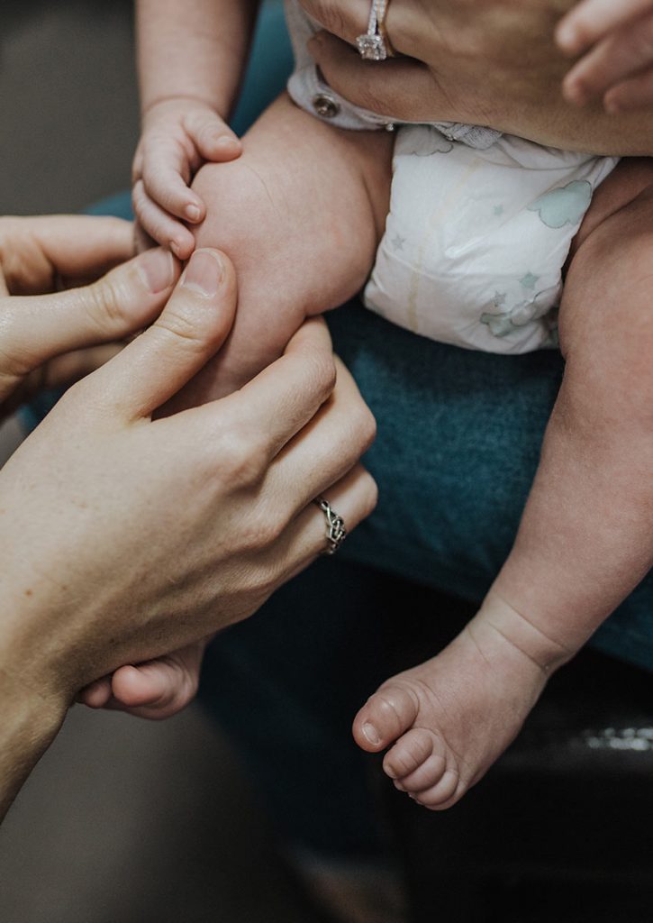 Baby Chiropractor Extremities Check